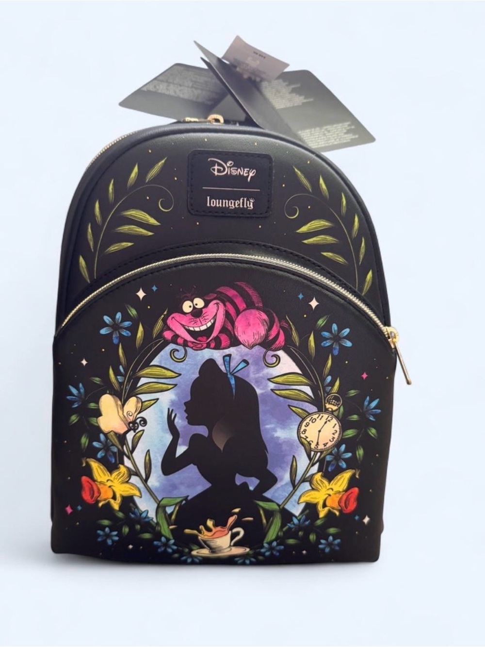 Disney x Loungefly Alice Silhouette Mini Backpack - NWT-Glow in the Dark